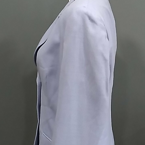 Vtg ESCADA Y2k Office Siren blue Wool blazer Jacket size 8 - Picture 6 of 15